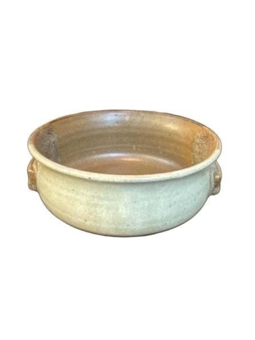 Kilncraft Studio Pottery Lugged Earth Tones Stoneware Serving Bowl with Handles